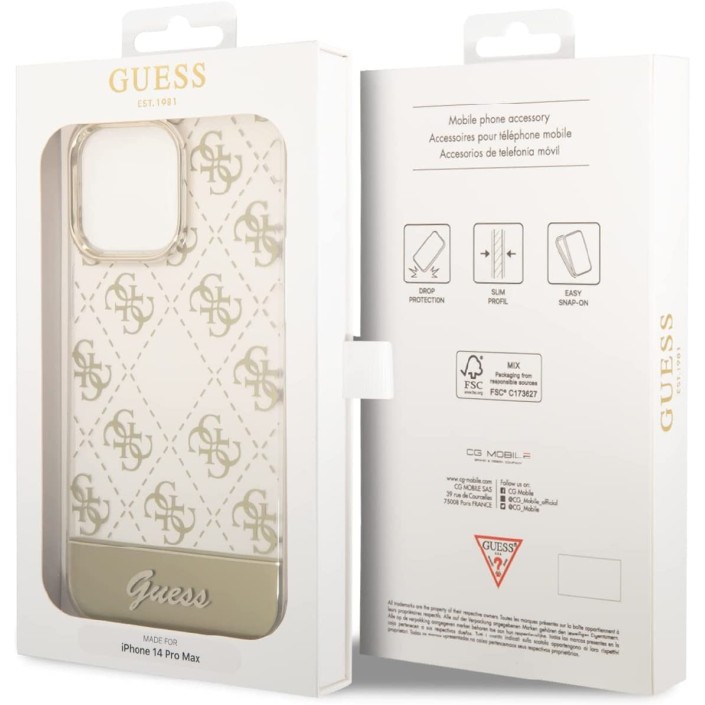Funda Rígida Guess diseño 4G para Apple iPhone...