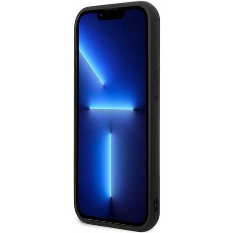 Funda Rígida Karl Lagerfeld diseño Karl y Choupette en 3D para Apple iPhone 14 Pro Max color Negro