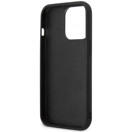 Funda Rígida Karl Lagerfeld diseño Karl y Choupette en 3D para Apple iPhone 14 Pro Max color Negro