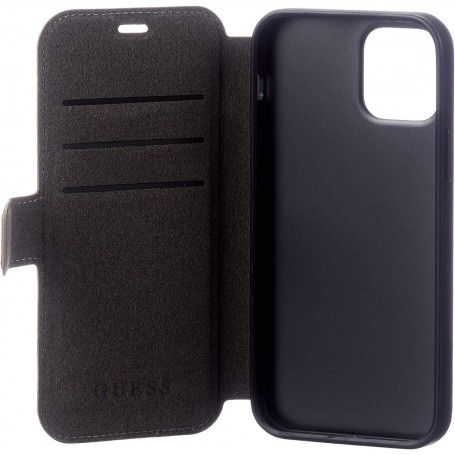 Funda Guess Tipo Libro diseño 4G para iPhone 12 | 12 Pro color Marrón