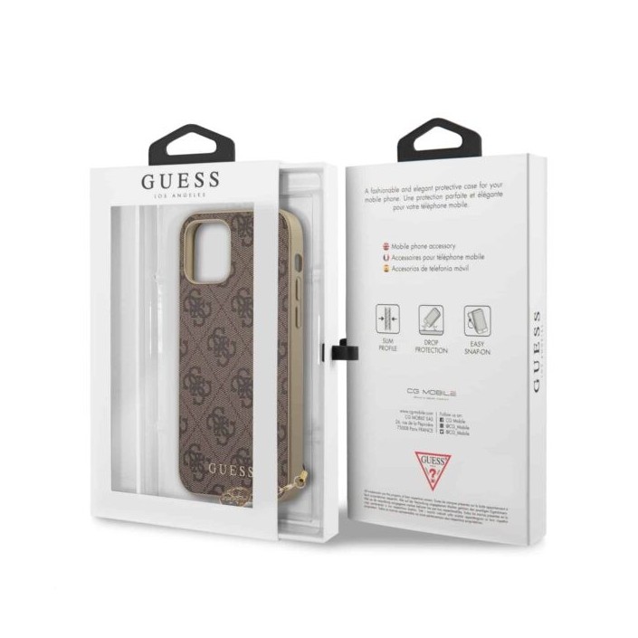 Funda Guess en Silicona diseño 4G con Charm...