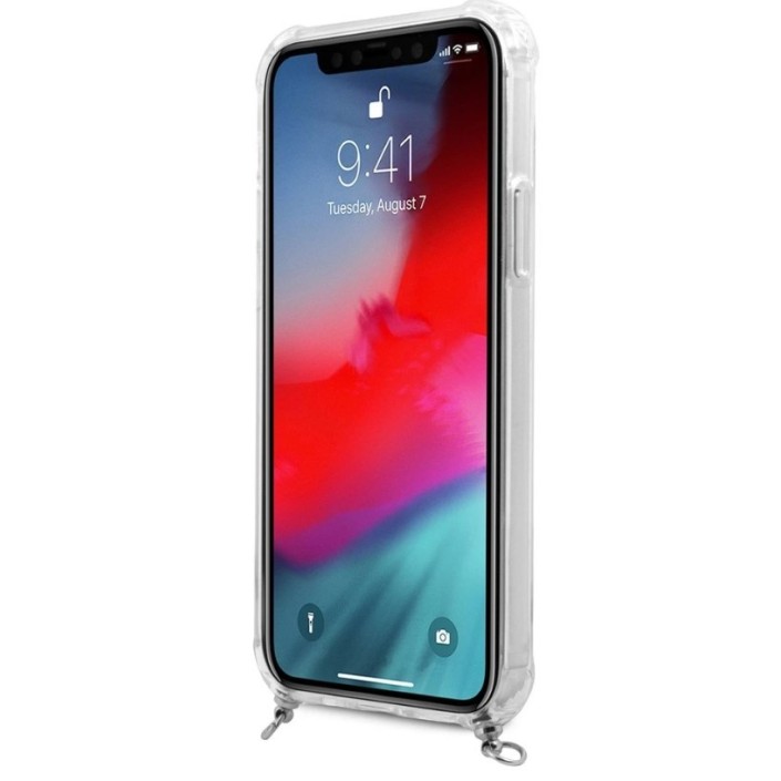 Funda Rígida Guess Transparente con cadena...