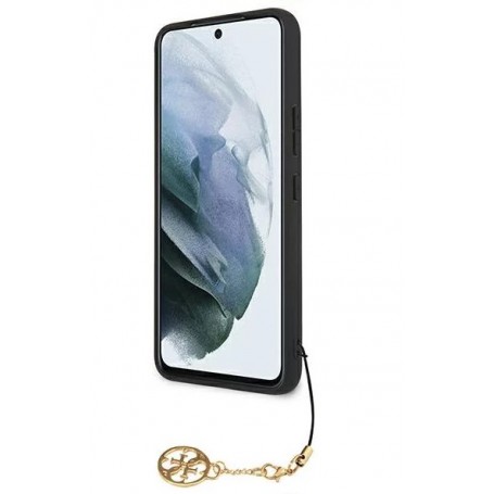 Funda Guess Rígida diseño 4G con Charm para Samsung Galaxy S22 Plus (S906) color Marrón