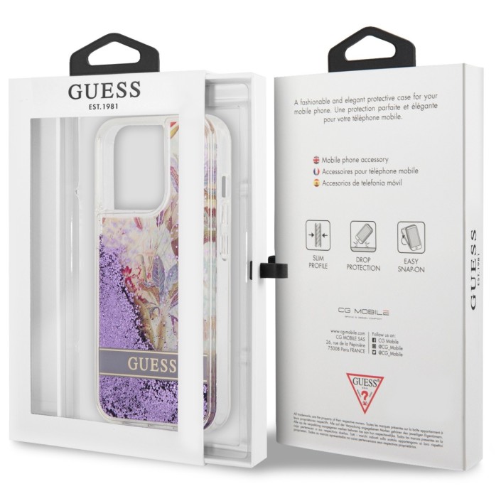 Funda Guess purpurina líquida para iPhone 11...