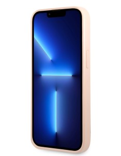 Funda Guess para Apple iPhone 13 Rosa con logo y franja Rosa 2