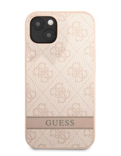 Funda Guess para Apple iPhone 13 Rosa con logo y franja Rosa