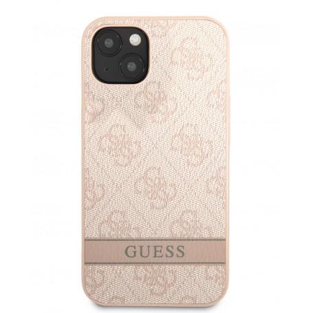 Funda Guess para Apple iPhone 13 Rosa con logo y franja Rosa