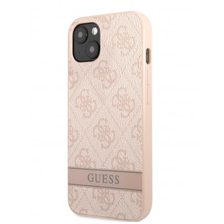 Funda Guess para Apple iPhone 13 Rosa con logo y franja Rosa