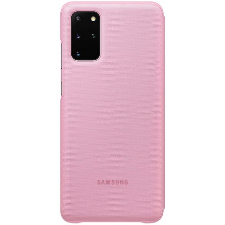 Funda Led View Para Samsung Galaxy S20 Plus Color Rosa Modelo EF-NG985PP Estado Genial