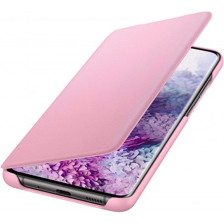 Funda Led View Para Samsung Galaxy S20 Plus Color Rosa Modelo EF-NG985PP Estado Genial