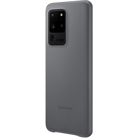 Funda Samsung en piel para Galaxy S20 Ultra Gris EF-VG988LJ | Estado Como Nuevo | Outlet