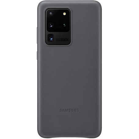 Funda Samsung en piel para Galaxy S20 Ultra Gris EF-VG988LJ | Estado Como Nuevo | Outlet