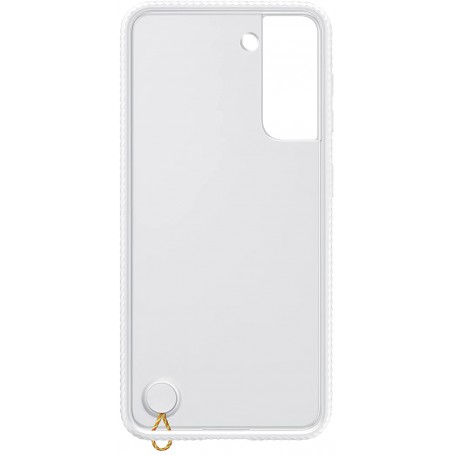 Funda Clear Cover para Samsung Galaxy S21 Transparente con Borde Blanco Modelo EF-GG991CW | Estado Muy Bueno | Outlet