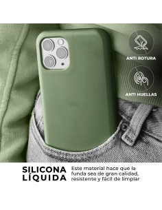 Funda Silicona para Apple iPhone 11 Pro Verde Pino |... 2