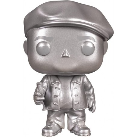 Figura Funko Pop! Rocks Notorious B.I.G. con Champán (Plateado) Modelo  153| 57695 Edición Limitada | Outlet Caja Dañada