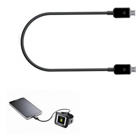Cable Samsung para compartir carga de micro USB a micro USB Negro Modelo EP-SG900UBE
