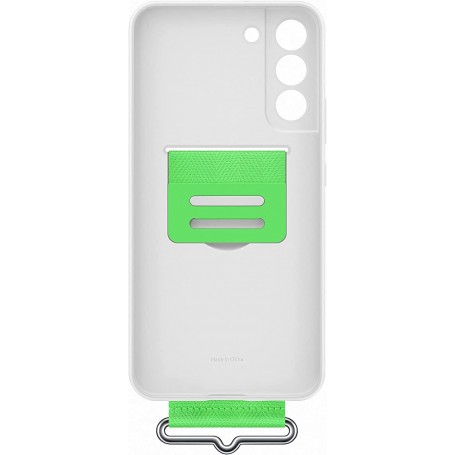 Funda Samsung de Silicona con Correa para Galaxy S22 Plus Blanca Modelo  EF-GS906TW