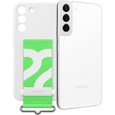 Funda Samsung de Silicona con Correa para Galaxy S22 Plus Blanca Modelo  EF-GS906TW
