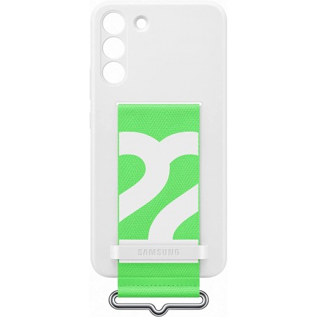 Funda Samsung de Silicona con Correa para Galaxy S22 Plus Blanca Modelo  EF-GS906TW