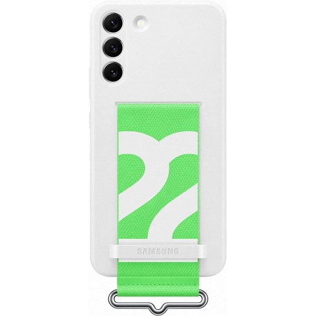 Funda Samsung de Silicona con Correa para Galaxy S22 Plus Blanca Modelo  EF-GS906TW