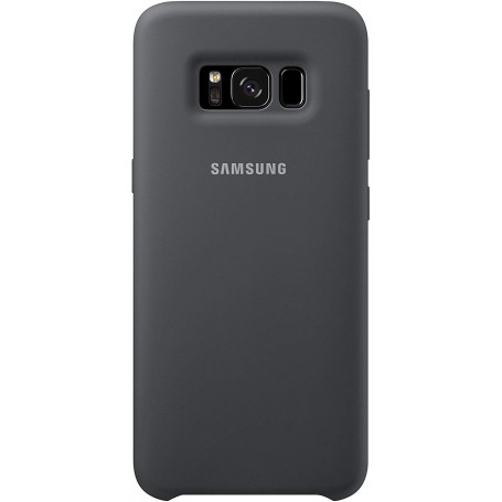 Funda Silicona Samsung Galaxy S8 Gris Oscuro Negro EF-PG950TS | Estado Genial | Outlet
