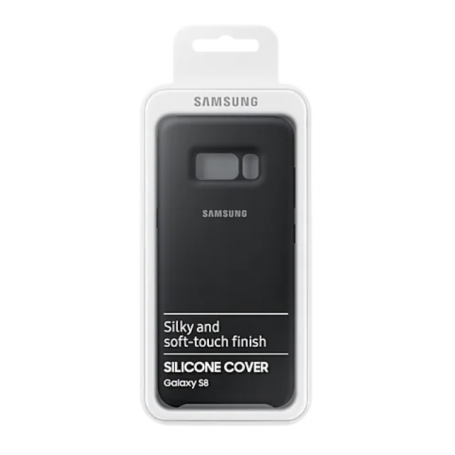 Funda Silicona Samsung Galaxy S8 Gris Oscuro Negro EF-PG950TS | Estado Genial | Outlet