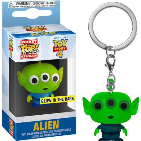 Funko Pop! Llavero Disney Toy Story 4 Alien | 43678 Brilla en la Oscuridad