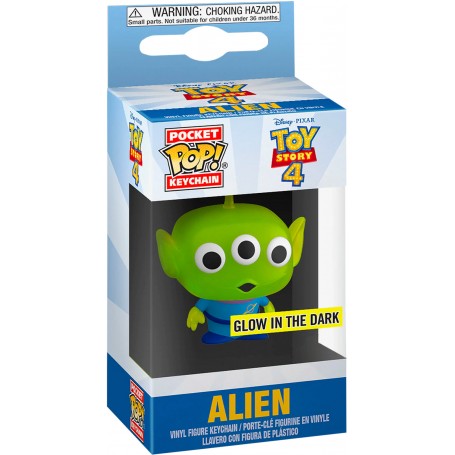 Funko Pop! Llavero Disney Toy Story 4 Alien | 43678 Brilla en la Oscuridad