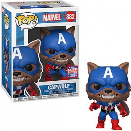 Figura Funko Pop! Marvel Capwolf Modelo 882 | 55506 Edición Limitada