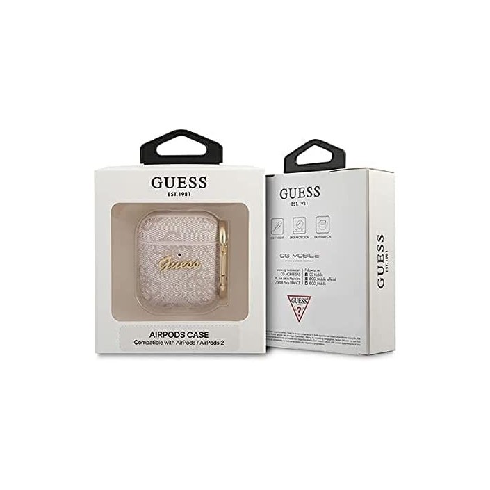 Funda Guess Silicona para Apple Airpods Rosa...