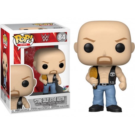 Figura Funko Pop! WWE Stone Cold Steve Austin Modelo 84 | 49263