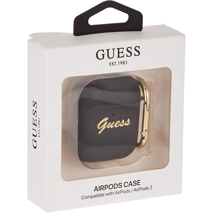 Funda Guess Silicona para Apple Airpods Negro...