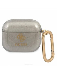 Funda Guess Silicona para Apple Airpods 3 Negro Glitter... 2