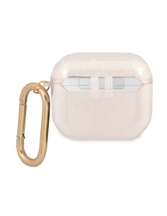 Funda Guess Silicona para Apple Airpods 3 Blanca Glitter... 2