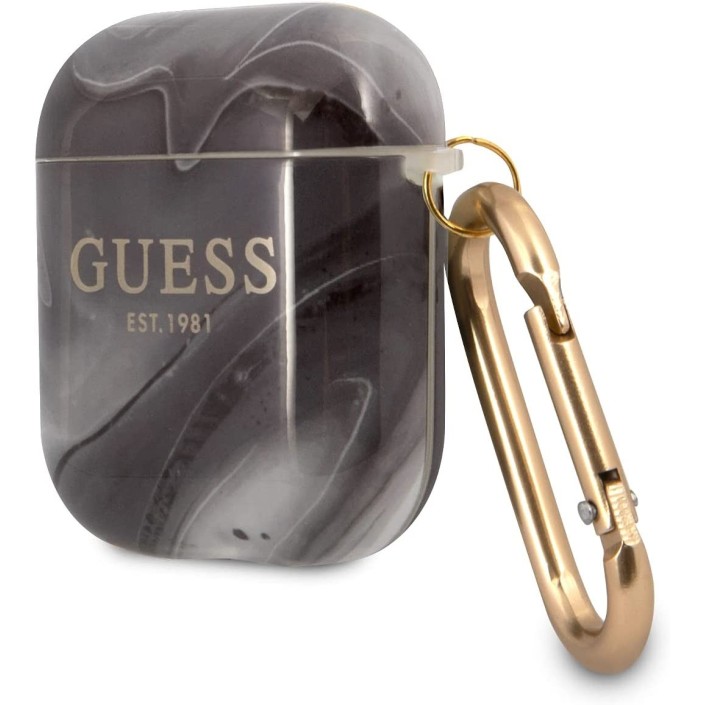 Funda Guess Silicona para Apple Airpods Negro...