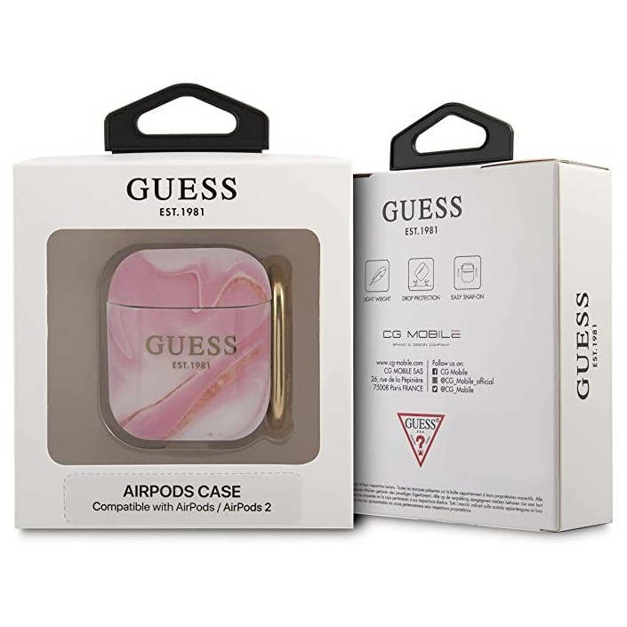 Funda Guess Silicona para Apple Airpods Rosa...