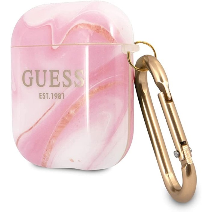 Funda Guess Silicona para Apple Airpods Rosa...