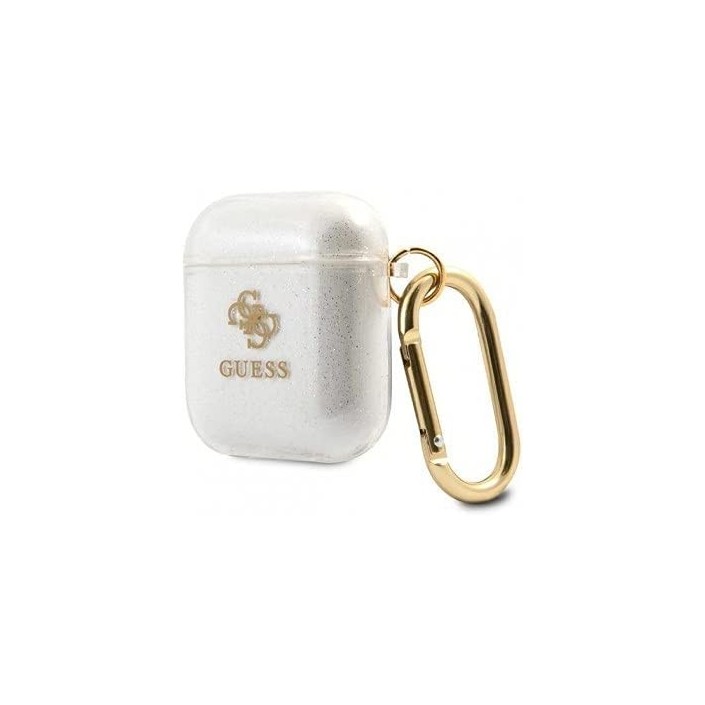 Funda Guess Silicona para Apple Airpods Blanca...