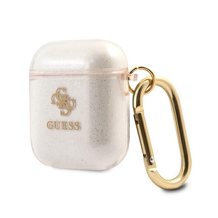 Funda Guess Silicona para Apple Airpods Dorada...
