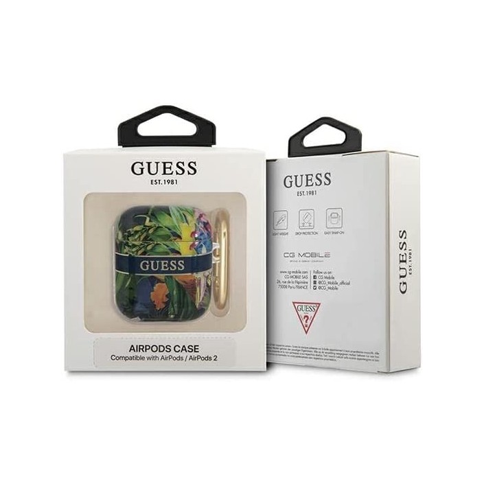Funda Guess Silicona para Apple Airpods Azul...