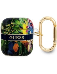 Funda Guess Silicona para Apple Airpods Azul Tropical...