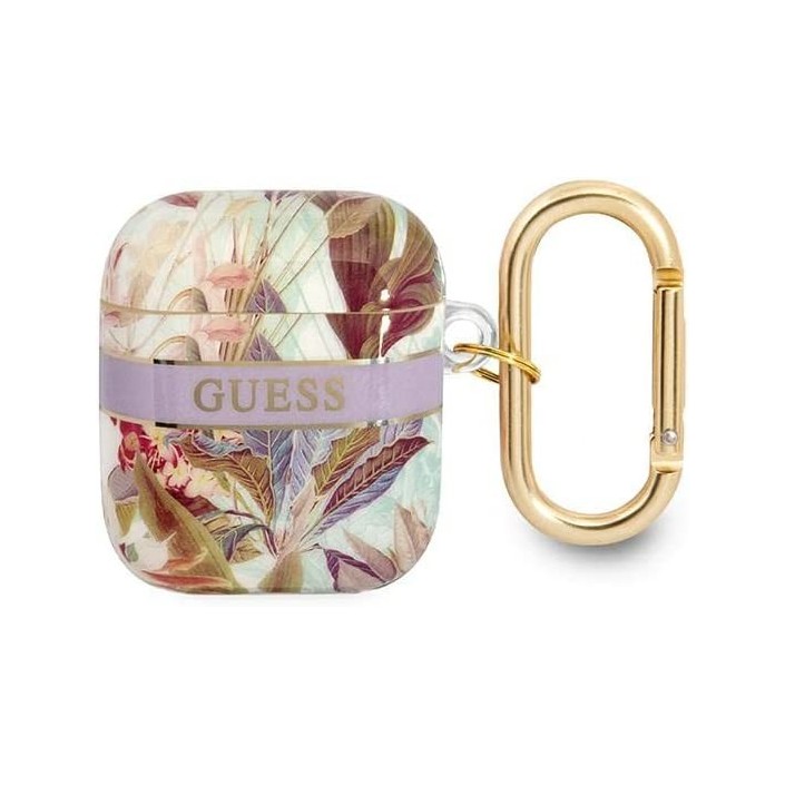 Funda Guess Silicona para Apple Airpods Violeta...