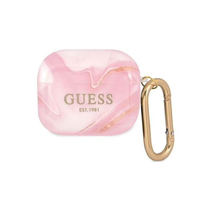 Funda Guess Silicona para Apple Airpods 3 Rosa...