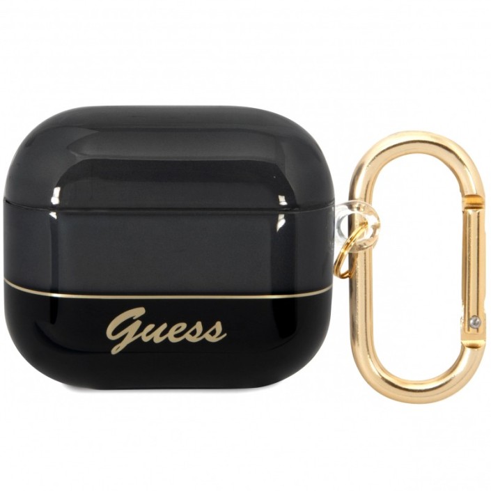 Funda Guess Silicona para Apple Airpods 3 Negro...