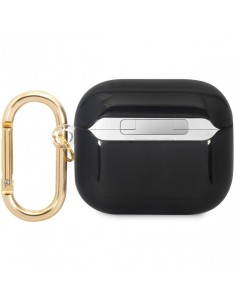 Funda Guess Silicona para Apple Airpods 3 Negro Dorado... 2