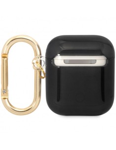 Funda Guess Silicona para Apple Airpods Negro Dorado... 2
