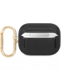 Funda Guess Silicona para Apple Airpods Pro Negro Dorado... 2