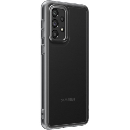 Funda Samsung Soft Clear Para Galaxy A33 Color Negro Modelo EF-QA336TB