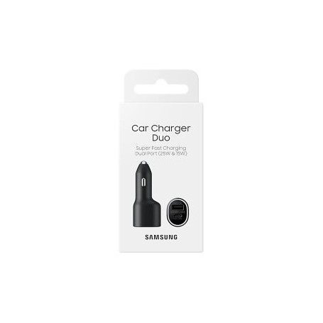 Samsung Cargador Coche de Carga rápida EP-L4020NB 2 Puertos Negro