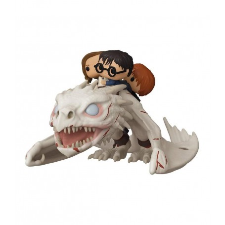 Figura Funko Pop! Rides Harry Potter Harry, Hermione y Ron montando al dragón Gringotts Modelo 93 | 50815